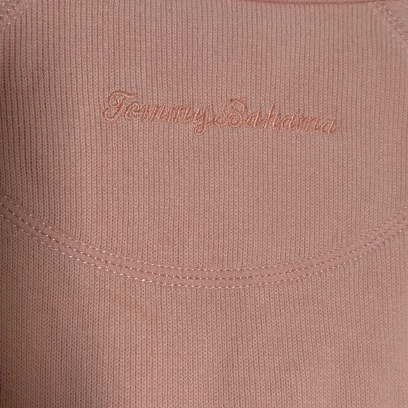 Tommy Bahama Light Pink Women's Thick Cotton Zip Up Size Large - Picture 4 of 6